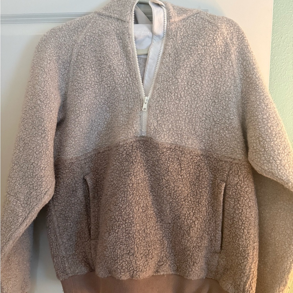 Outdoor Voices Two-Tone Fleece Hoodie S - Picture 4 of 7